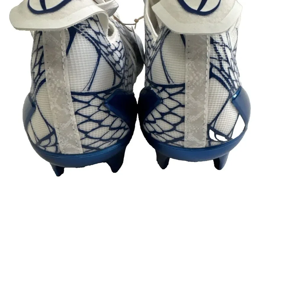 Adidas Adizero Electric II Football Cleats Blue White  IH8569 Men’s Size 10.5 - Picture 8 of 14